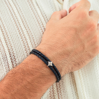 ALEXANDER LYNGGAARD Bolo Leather Blue Bracelets