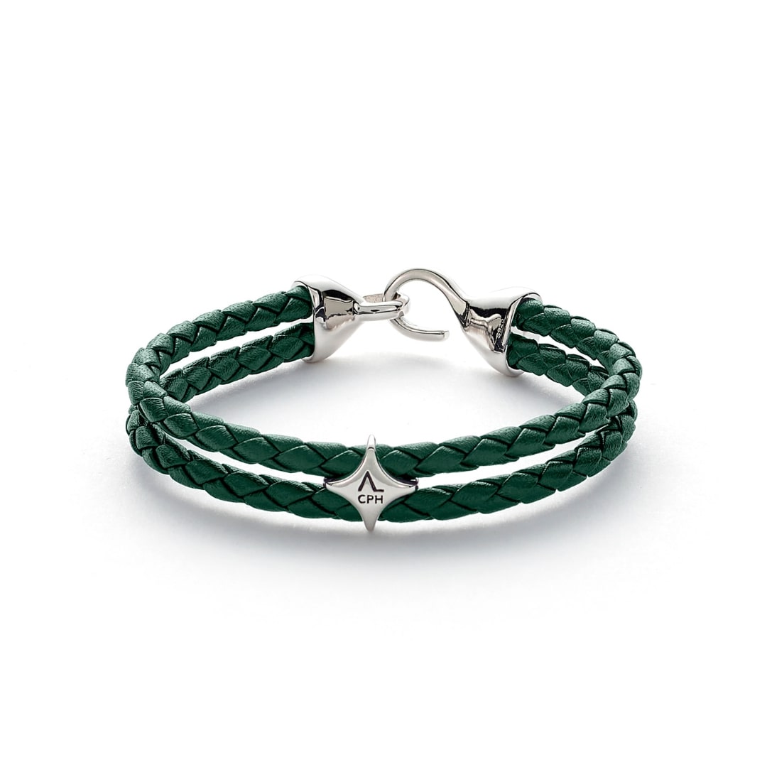 ALEXANDER LYNGGAARD Bolo Leather Green Bracelets Green