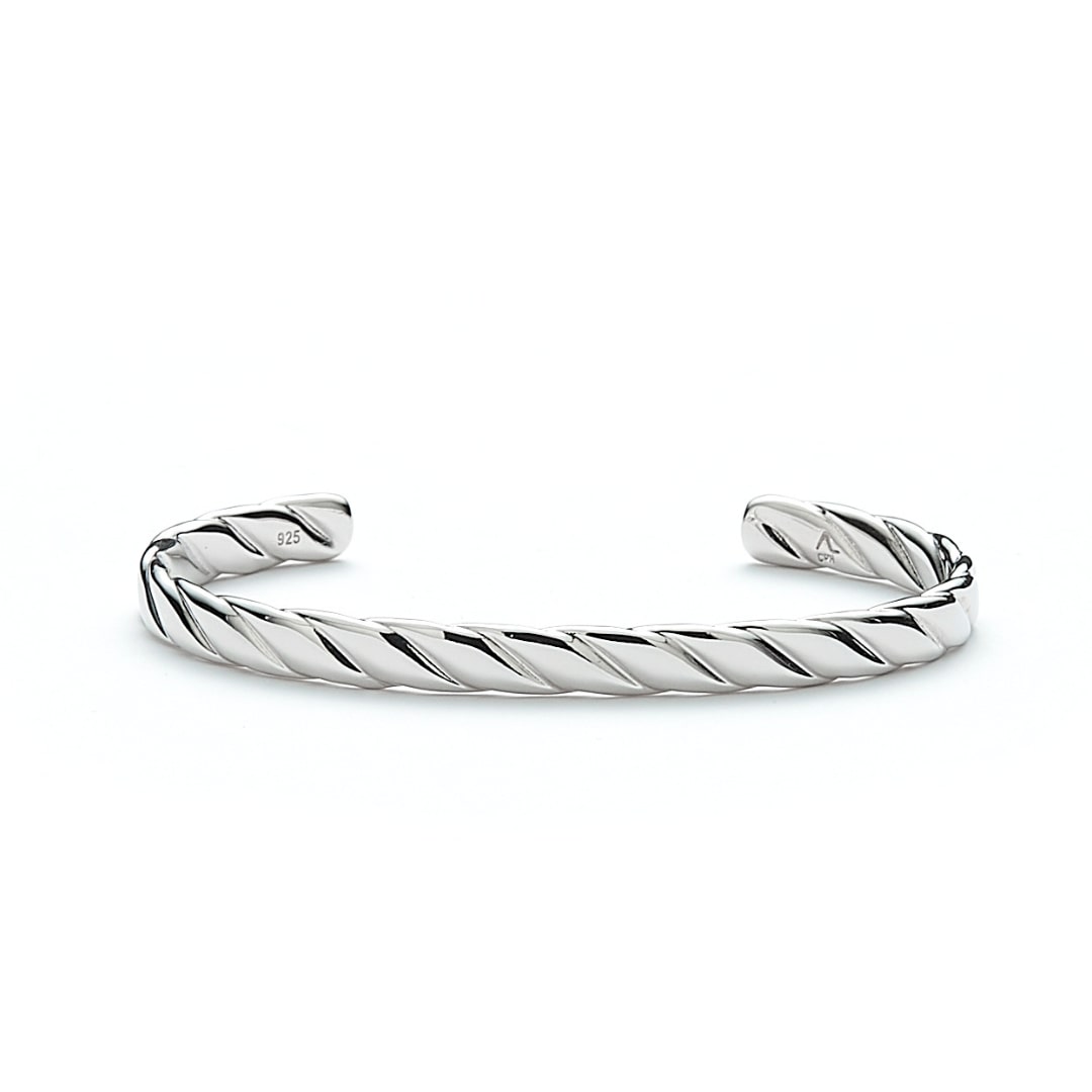 ALEXANDER LYNGGAARD Cable Bangle 6mm Bracelets