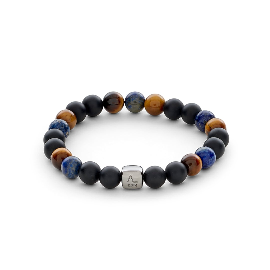 ALEXANDER LYNGGAARD Cape Town 8mm Bracelets Black / Brown / Blue
