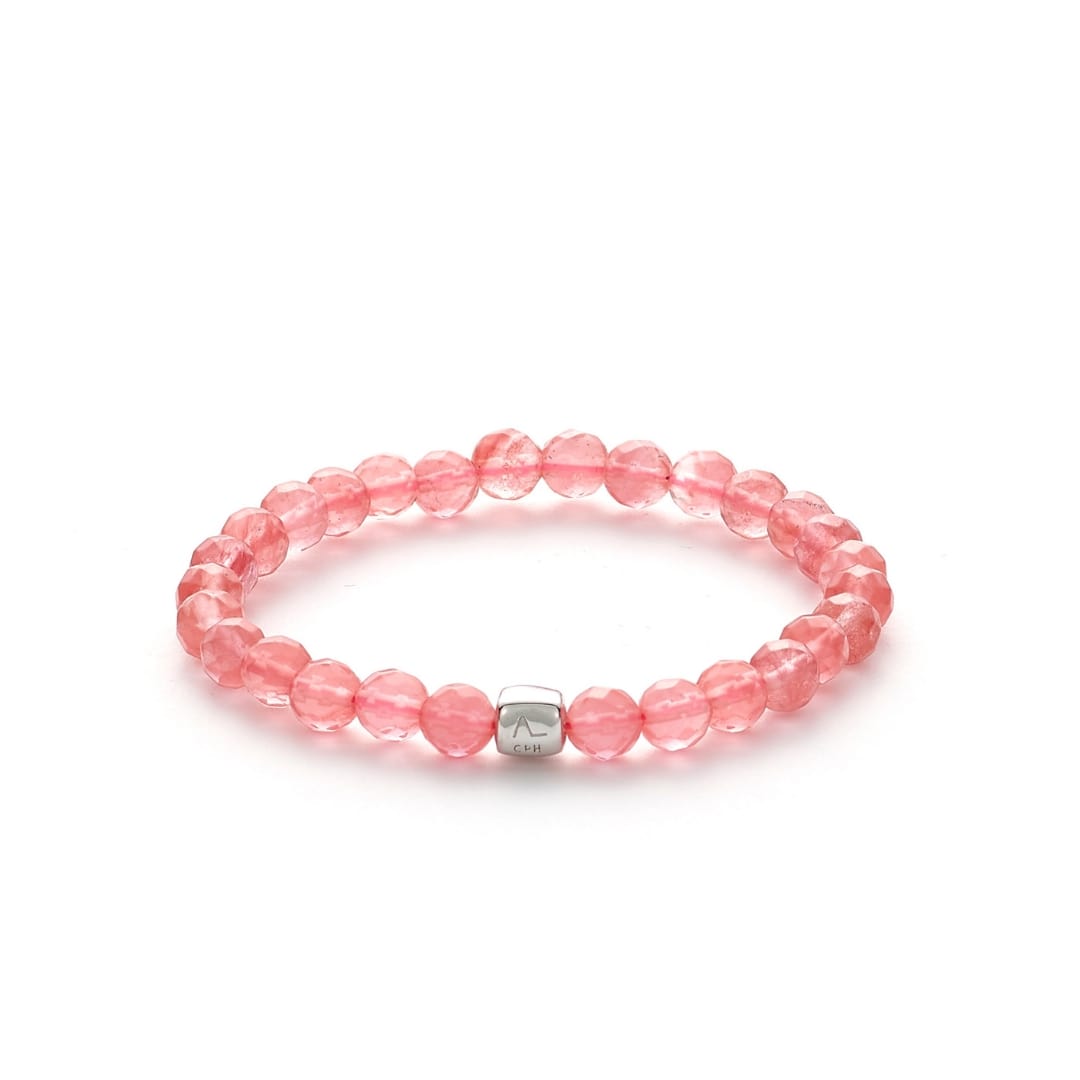 ALEXANDER LYNGGAARD Cherry Quartz 6mm Bracelets Pink