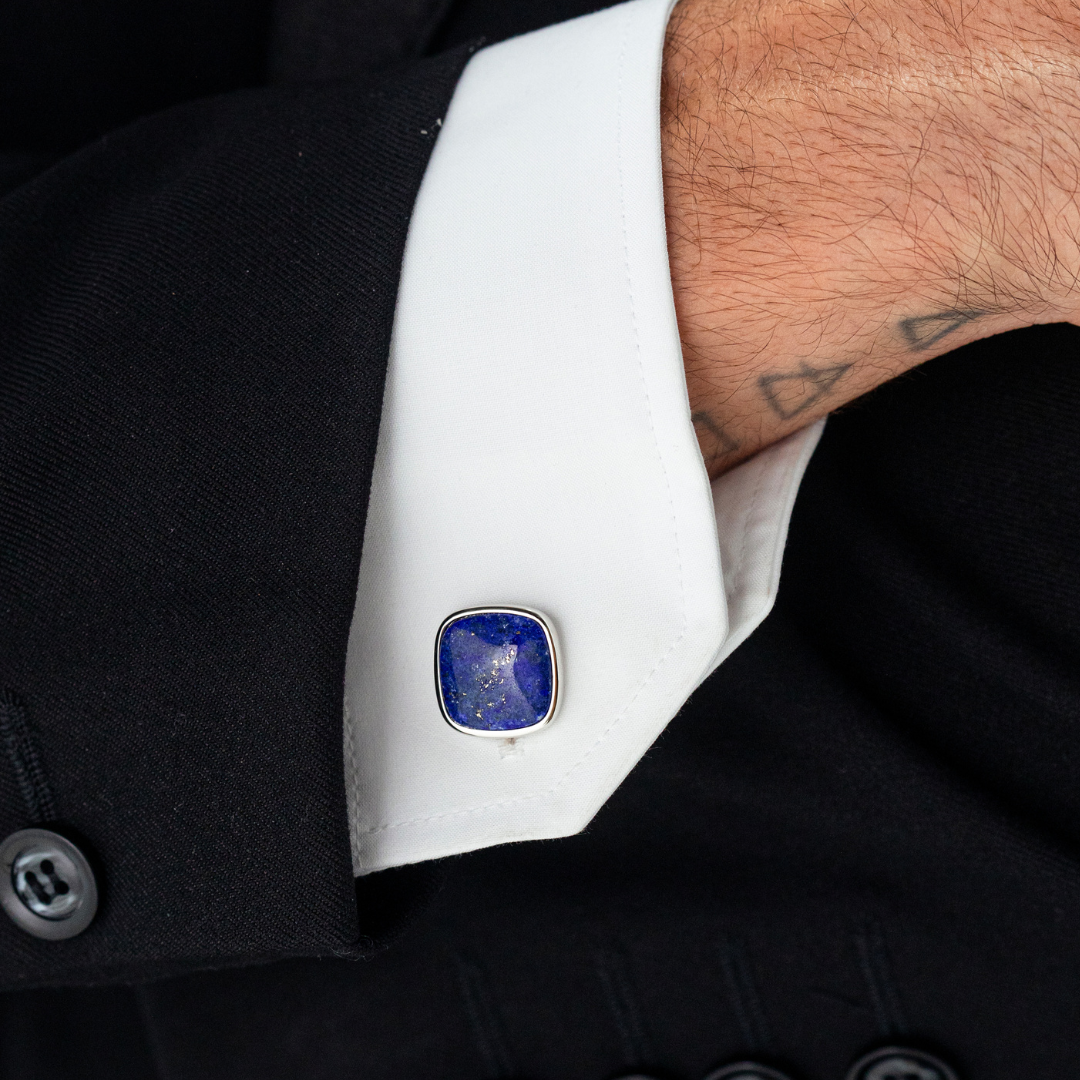 ALEXANDER LYNGGAARD Cufflinks Square Lapis Cufflinks