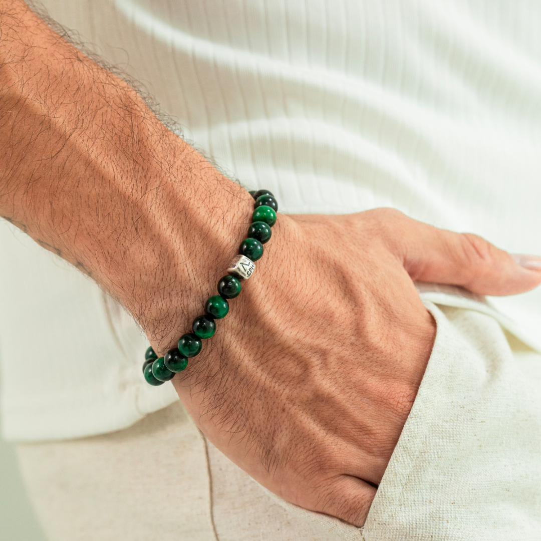 ALEXANDER LYNGGAARD Green Tiger Eye 8mm Bracelets