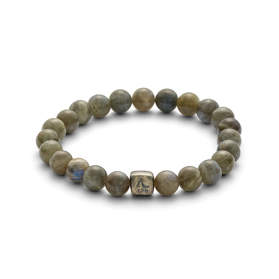 ALEXANDER LYNGGAARD Labradorite 8mm Bracelets Grey