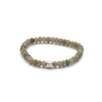 ALEXANDER LYNGGAARD Labradorite Rondelle Facet 6mm Bracelets Grey