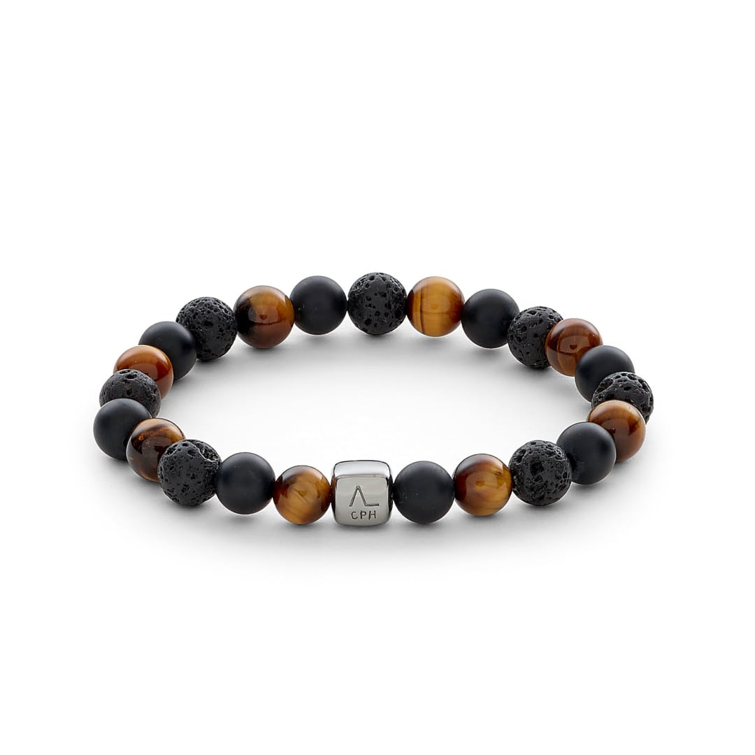 ALEXANDER LYNGGAARD Los Angeles 8mm Bracelets Black / Brown