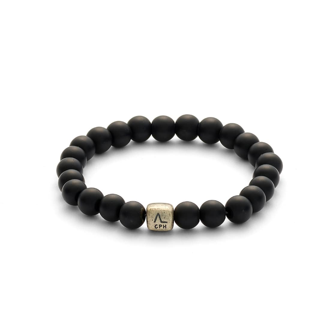 ALEXANDER LYNGGAARD Onyx Matte 8mm Bracelets Black