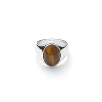 ALEXANDER LYNGGAARD Oval Signet Ring Tiger Eye Rings