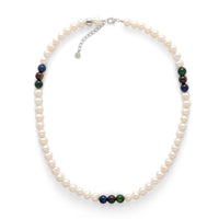 ALEXANDER LYNGGAARD Pearl Necklace with Mixed Tiger Eye 8mm Necklaces