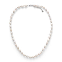 ALEXANDER LYNGGAARD Pearl & Silver Bead Necklace 8mm Necklaces