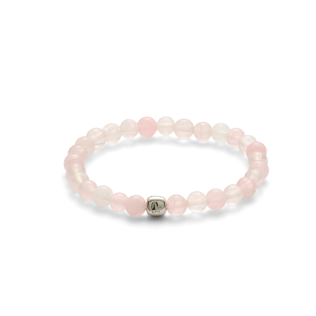 ALEXANDER LYNGGAARD Rose Quartz 6mm Bracelets Pink