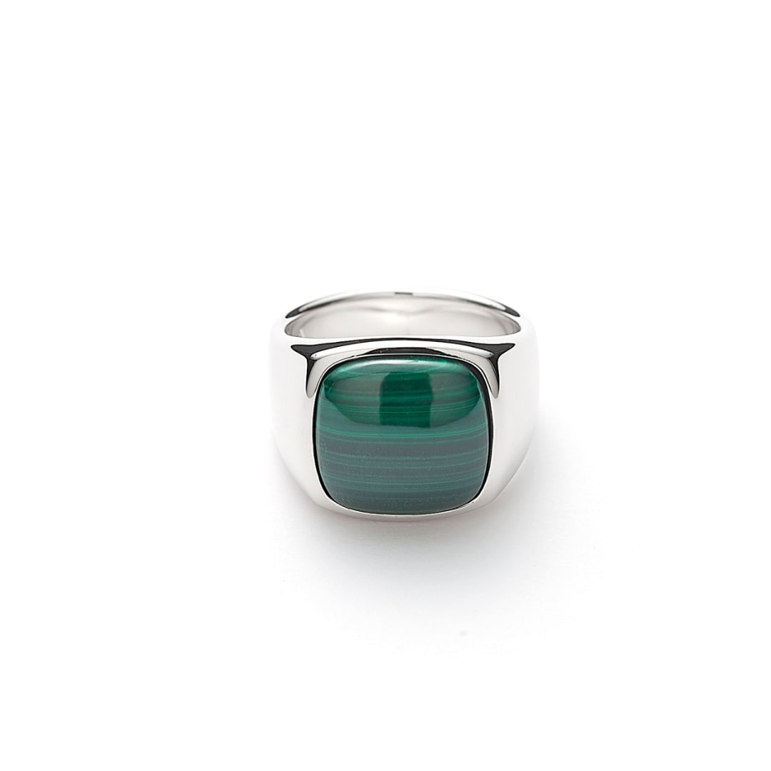 ALEXANDER LYNGGAARD Signet Ring Malachite Rings