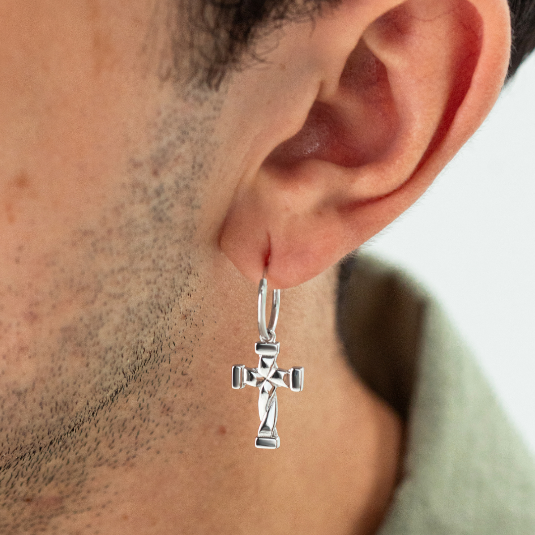 ALEXANDER LYNGGAARD Twisted Cross Earring Earrings