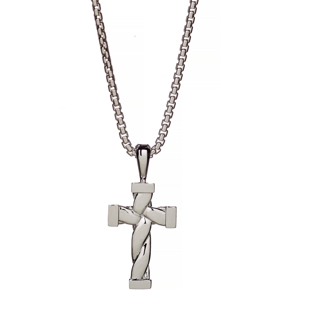 ALEXANDER LYNGGAARD Twisted Cross Necklace Necklaces