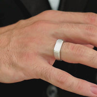 ALEXANDER LYNGGAARD Rectangle Signet Ring Brushed Rings