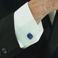 ALEXANDER LYNGGAARD Cufflinks Square Lapis Cufflinks