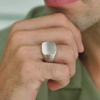 ALEXANDER LYNGGAARD Signet Ring Brushed Rings