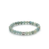 ALEXANDER LYNGGAARD Aquamarine Facet 6mm Bracelets Light Blue
