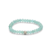 ALEXANDER LYNGGAARD Aquamarine Rondelle Facet 6mm Bracelets Light Blue