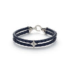 ALEXANDER LYNGGAARD Bolo Leather Blue Bracelets Blue
