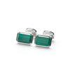 ALEXANDER LYNGGAARD Cufflinks Rectangle Malachite Cufflinks