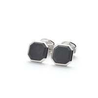 ALEXANDER LYNGGAARD Cufflinks Square Facet Onyx Matte Cufflinks