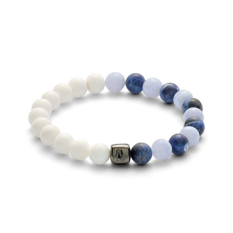 ALEXANDER LYNGGAARD Dubai 8mm  White / Blue