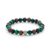 ALEXANDER LYNGGAARD Helsinki 8mm Bracelets Black / Brown / Green
