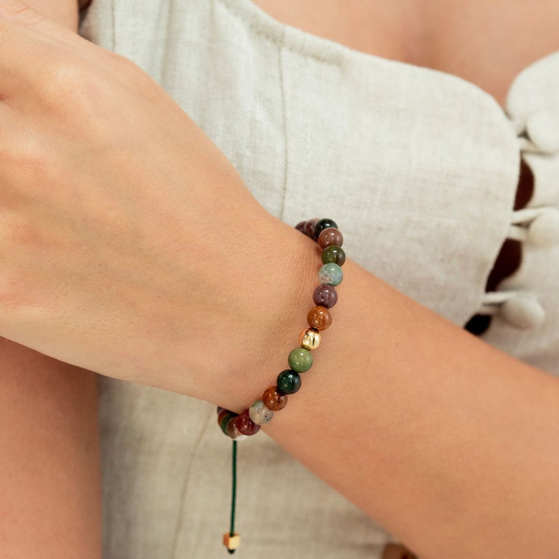ALEXANDER LYNGGAARD Indian Agate Braided 6mm Bracelets
