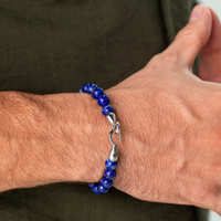 ALEXANDER LYNGGAARD Lapis with Hook Clasp 8mm Bracelets