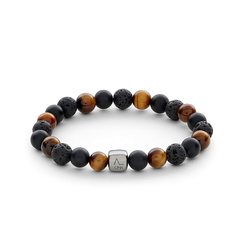 ALEXANDER LYNGGAARD Los Angeles 8mm Bracelets Black / Brown