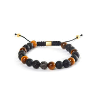 ALEXANDER LYNGGAARD Los Angeles & Black Diamond Braided 8mm Bracelets
