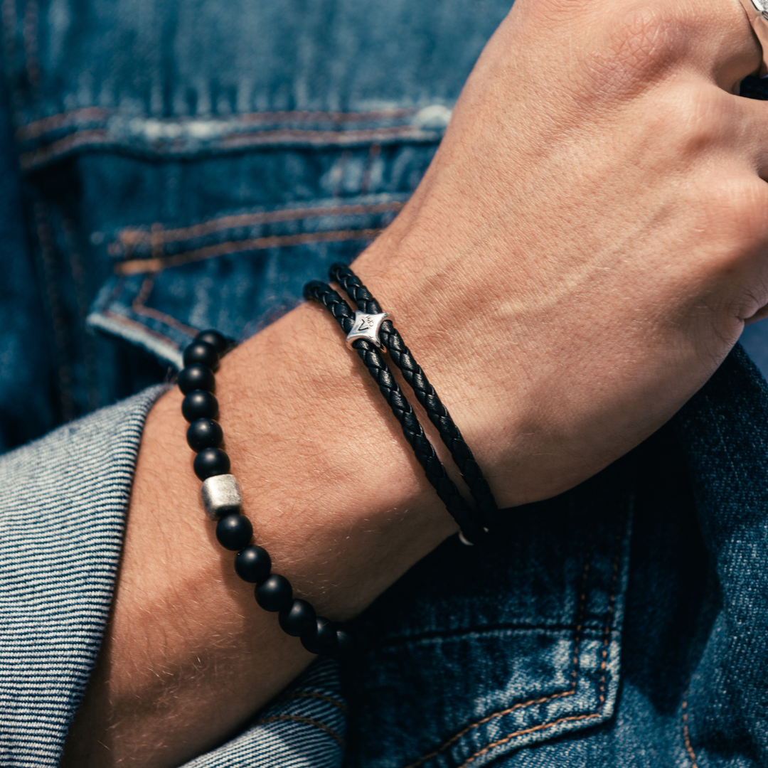 ALEXANDER LYNGGAARD Onyx Matte 8mm Bracelets