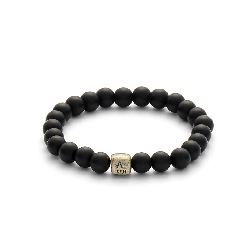 ALEXANDER LYNGGAARD Onyx Matte 8mm Bracelets Black