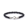 ALEXANDER LYNGGAARD Onyx Matte with Hook Clasp 6mm Bracelets