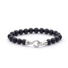 ALEXANDER LYNGGAARD Onyx Matte with Hook Clasp 8mm Bracelets