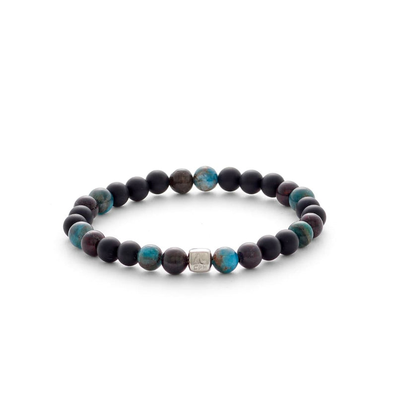 ALEXANDER LYNGGAARD Rome 6mm Bracelets Black / Brown / Blue