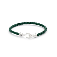ALEXANDER LYNGGAARD Single Bolo Leather Green Bracelets Green