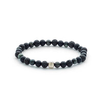 ALEXANDER LYNGGAARD Stockholm 6mm Bracelets Black / Grey