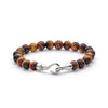 ALEXANDER LYNGGAARD Tiger Eye with Hook Clasp 8mm Bracelets