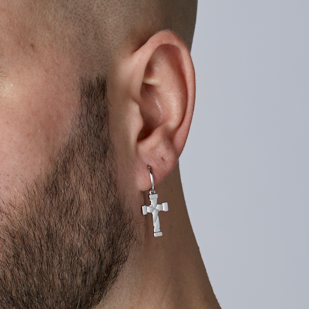 ALEXANDER LYNGGAARD Twisted Cross Earring Earrings
