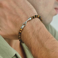 ALEXANDER LYNGGAARD Tiger Eye with Hook Clasp 6mm Bracelets
