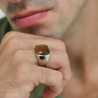ALEXANDER LYNGGAARD Signet Ring Tiger Eye Rings