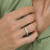 ALEXANDER LYNGGAARD Facet Band Ring 4mm Brushed Rings
