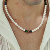 ALEXANDER LYNGGAARD Pearl Necklace with Mixed Tiger Eye 8mm Necklaces
