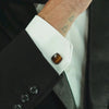 ALEXANDER LYNGGAARD Cufflinks Square Tiger Eye Cufflinks