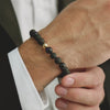 ALEXANDER LYNGGAARD Paris Braided 6mm Bracelets Black / Blue