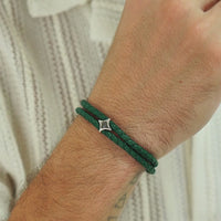 ALEXANDER LYNGGAARD Bolo Leather Green Bracelets