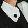 ALEXANDER LYNGGAARD Cufflinks Square Onyx Matte Cufflinks