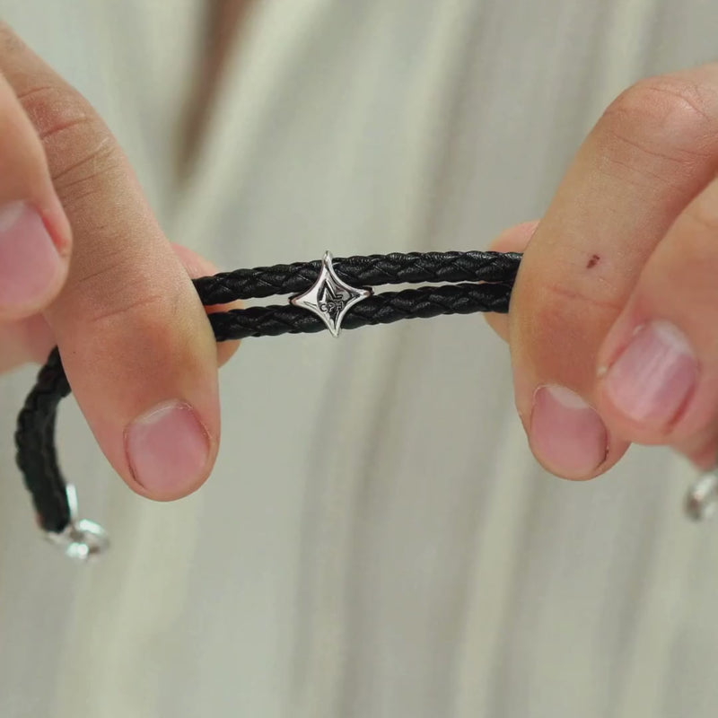 ALEXANDER LYNGGAARD Bolo Leather Black Bracelets